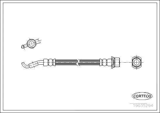 19035294 Шланг тормозной TOYOTA: