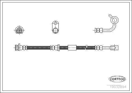 19032894 Шланг тормозной HONDA: CIVIC