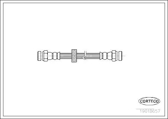 CORTECO 19018657 Шланг тормозной SEAT: CORDOBA