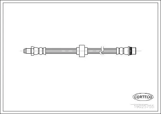 CORTECO 19025755 Шланг тормозной OPEL: VIVARO