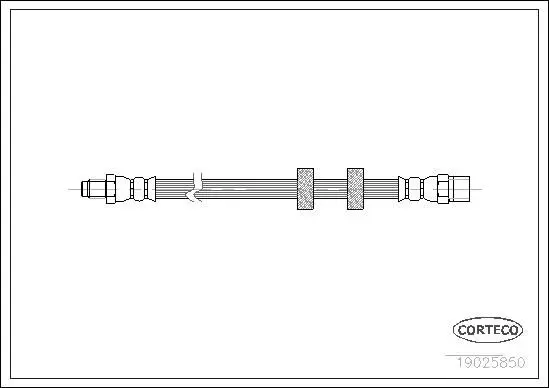 CORTECO 19025850 Шланг тормозной VOLVO: 740