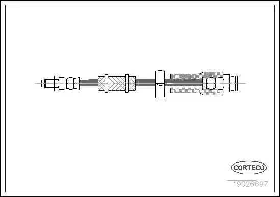 CORTECO 19026697 Шланг тормозной CITROEN: