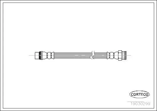 CORTECO 19030299 Шланг тормозной CITROEN: C2