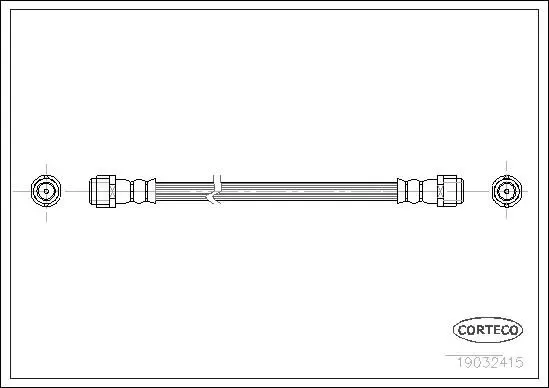 CORTECO 19032415 Шланг тормозной MERCEDES-BENZ: