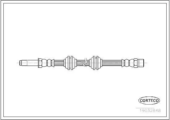 CORTECO 19032848 Шланг тормозной MERCEDES-BENZ: