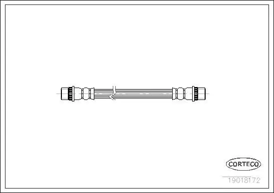 CORTECO 19018172 Шланг тормозной RENAULT: 11