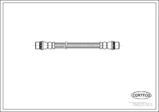 CORTECO 19025763 Шланг тормозной PEUGEOT: 206