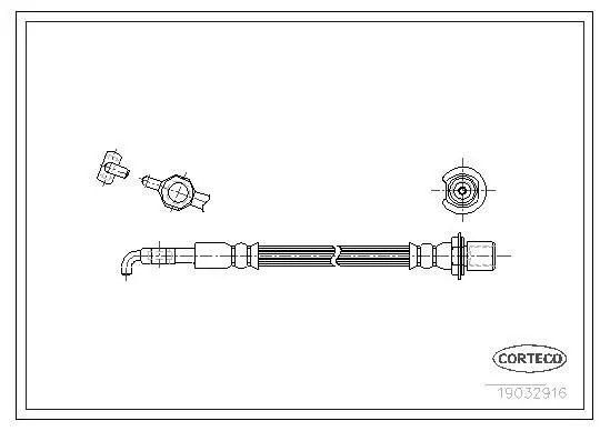 19032916 Шланг тормозной LEXUS: GS 300
