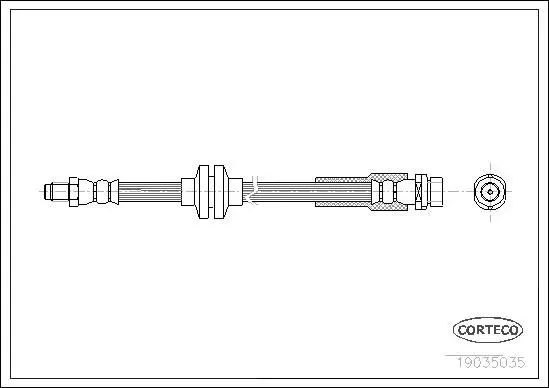 CORTECO 19035035 Шланг тормозной MAZDA: 3