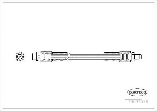 19033576 Шланг тормозной AUDI: A8 2.8