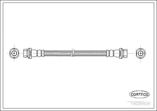 CORTECO 19026426 Шланг тормозной FORD: MONDEO I