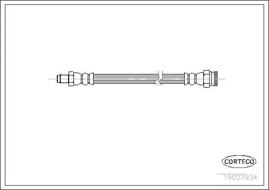CORTECO 19027934 Тормозной шланг задний (160mm)