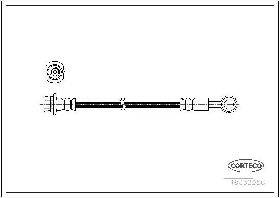 CORTECO 19032356 Шланг тормозной Nissan