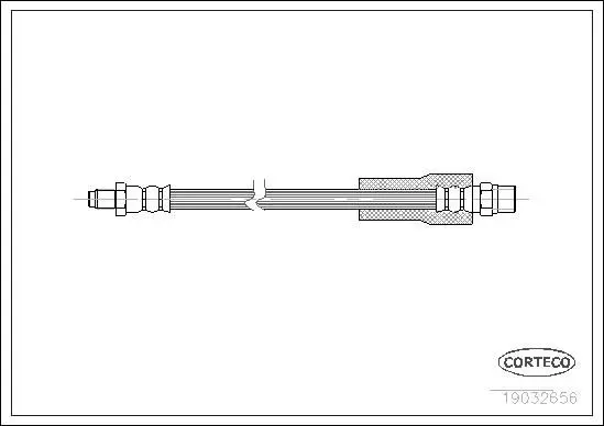 19032656 Шланг тормозной AUDI: A8 2.5