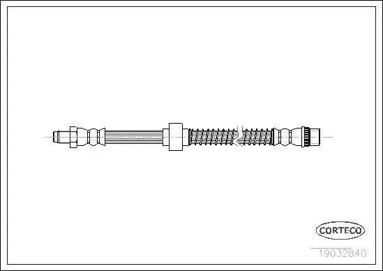 19032840 Тормозной шланг передний 510mm