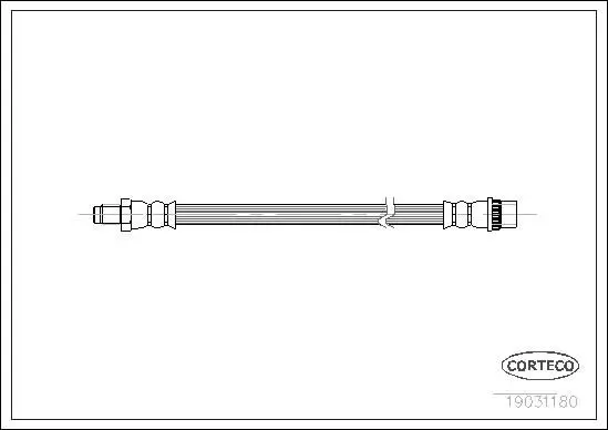 19031180 Шланг тормозной Re OPEL Corsa