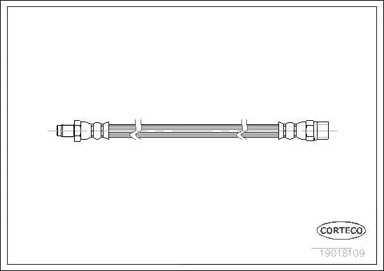 19018109 Шланг тормозной Fr VOLVO S80