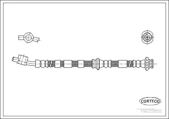 CORTECO 19032855 Шланг тормозной NISSAN: