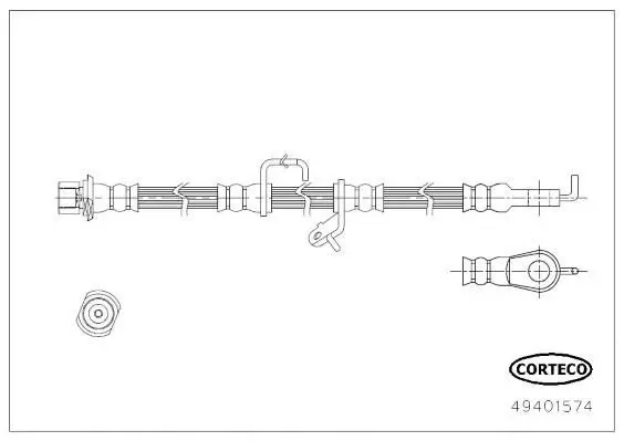 CORTECO 49401574 Тормозной шланг