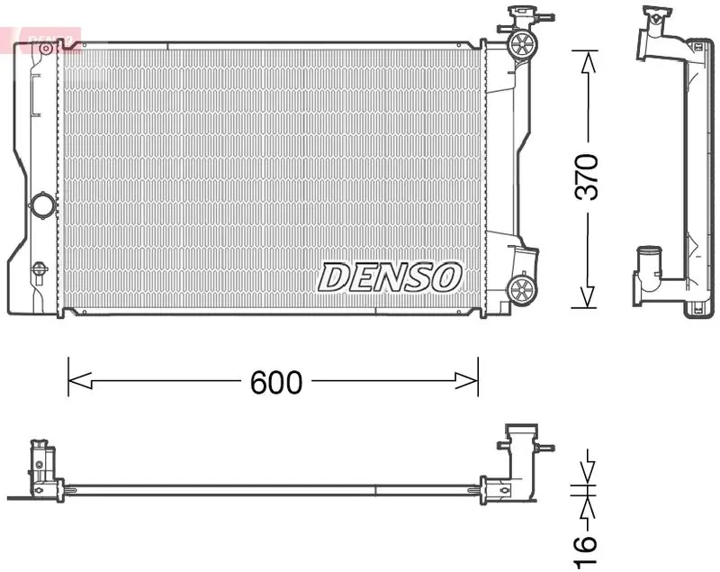 Denso DRM46012 Радиатор системы охлаждения