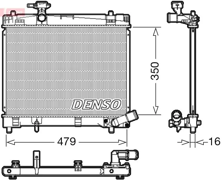 Denso DRM46007 Радиатор системы охлаждения