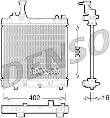 Denso DRM46006 Радиатор системы охлаждения