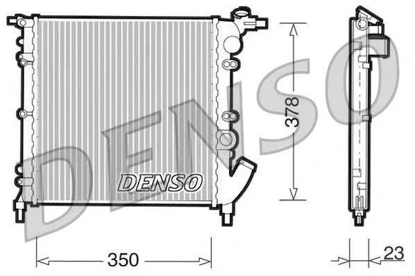 DRM50006 Радиатор TOYOTA YARIS 1.3 1.5