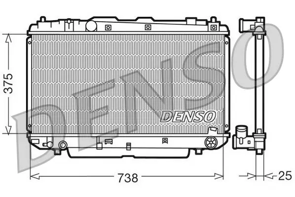 DRM50021 Радиатор системы охлаждения