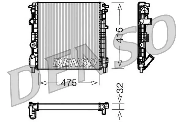 DENSO DRM50134 Радиатор, охлаждение двигателя