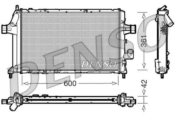 DENSO DRM44047 Радиатор, охлаждение двигателя