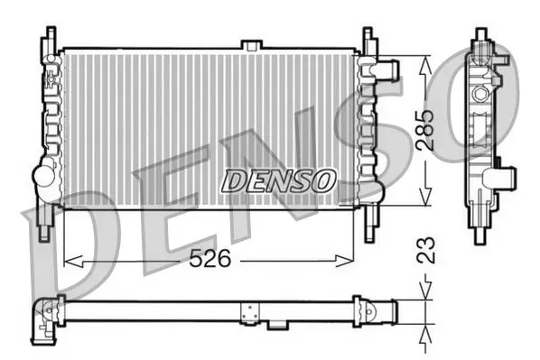 DRM44016 Радиатор MAZDA 2 07 10