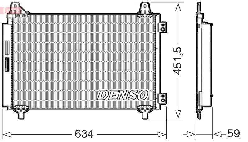 DENSO DCN33013 Радиатор кондиционера