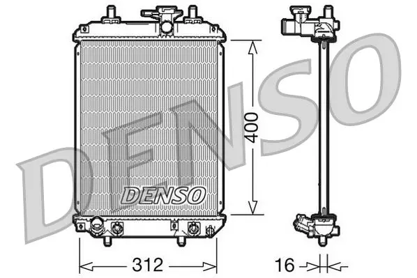Denso DRM51011 Радиатор системы охлаждения