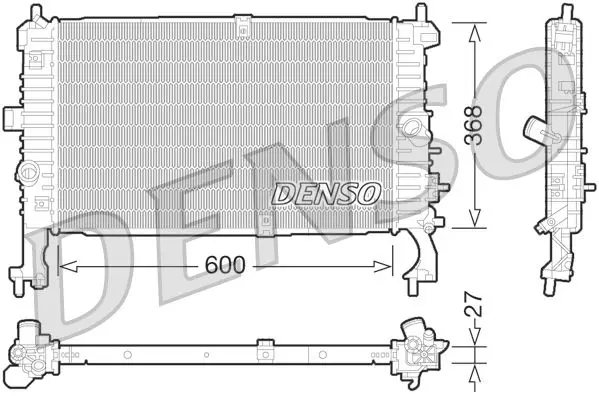 Denso DRM36012 Радиатор системы охлаждения