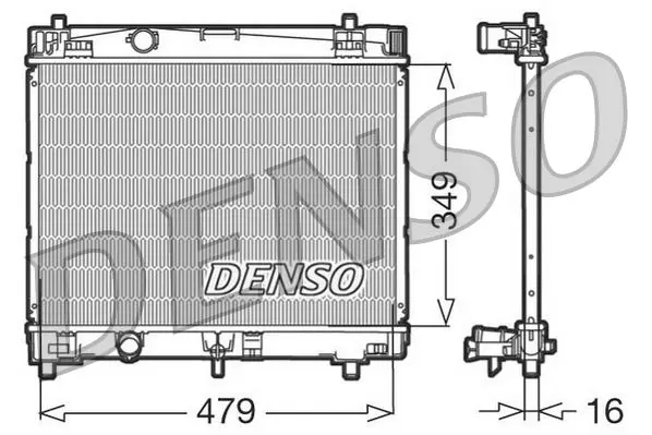 Denso DRM50111 Радиатор системы охлаждения