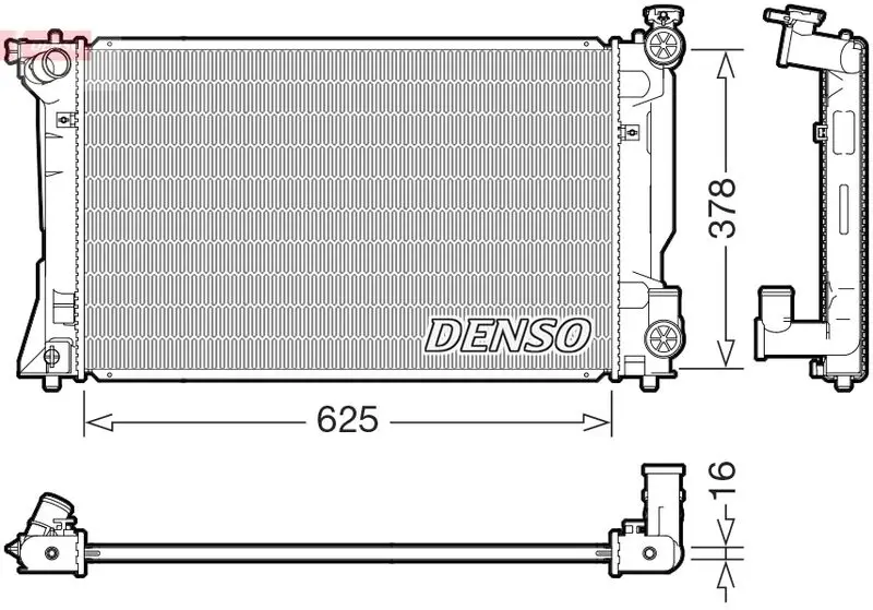 DRM50008 Радиатор системы охлаждения