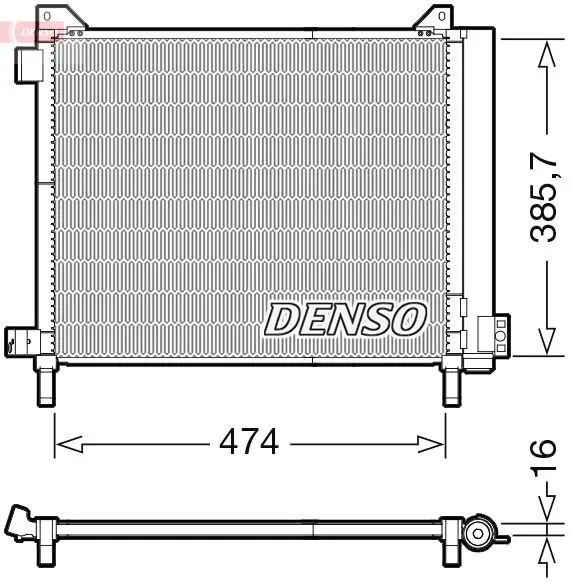 Denso DCN32015 Радиатор кондиционера