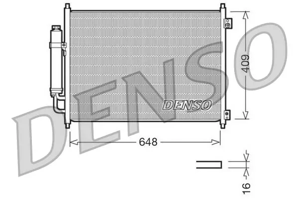 Denso DCN46001 Радиатор кондиционера NISSAN:
