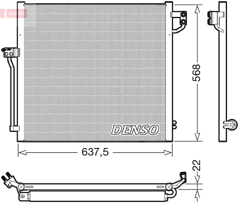 DENSO DCN17058 Конденсор