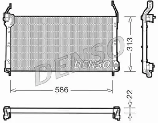 DENSO DCN10050 Конденсатор, кондиционер