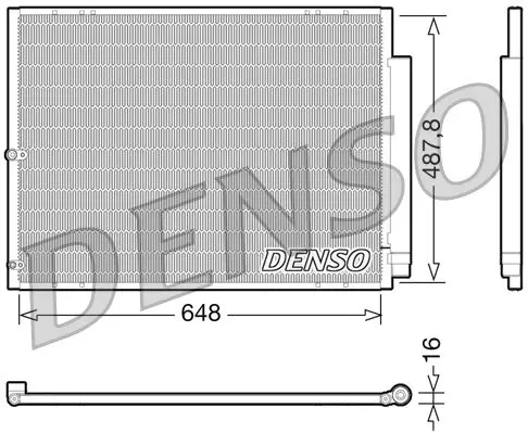 DENSO DCN41021 Конденсатор, кондиционер