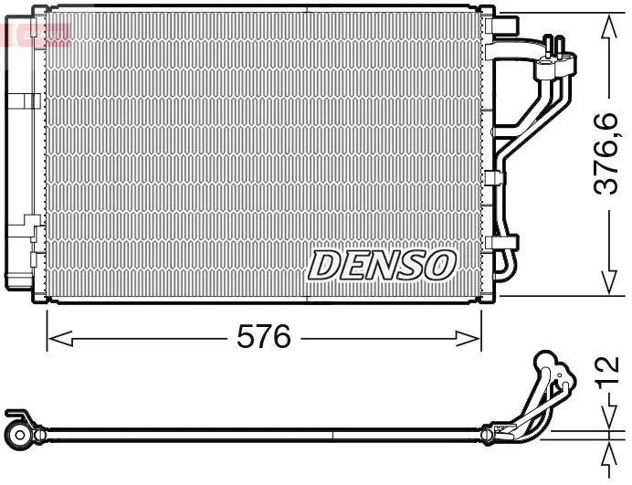 DENSO DCN41010 Радиатор кондиционера