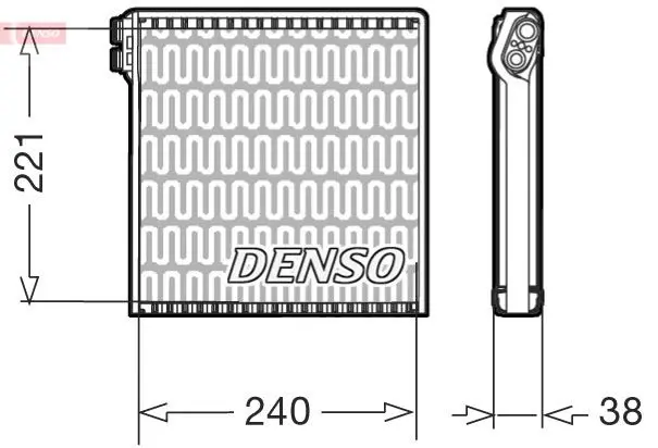 DENSO DEV09102 Испаритель