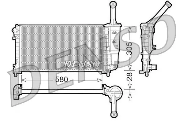 DRM09106 радиатор охлаждения