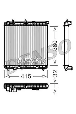 DENSO DRM09111 Радиатор CORSA D