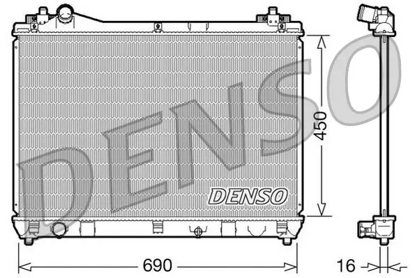 DENSO DRM21024 Теплообменник