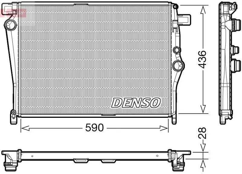 DENSO DRM41030 Радиатор, охлаждение двигателя