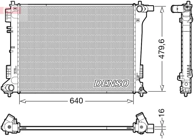 DENSO DRM45009 Теплообменник
