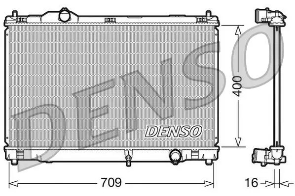 DENSO DRM46078 Радиатор, охлаждение двигателя