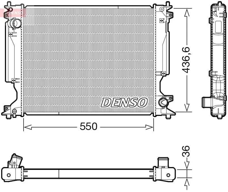 DENSO DRM46103 Радиатор, охлаждение двигателя